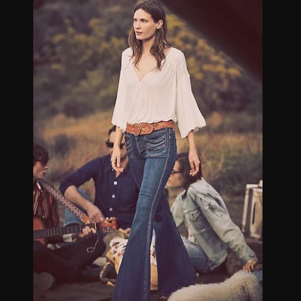 NWT Free People Stella High Rise Flares